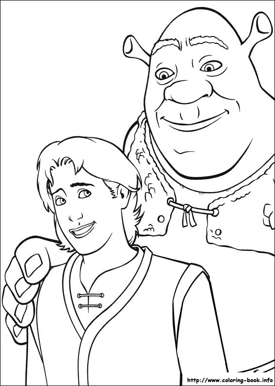 Shrek kolorowanki